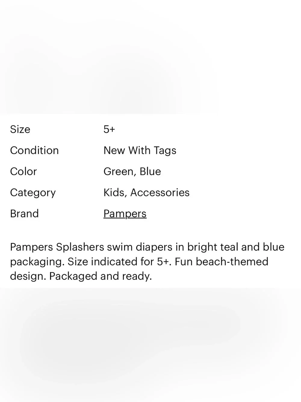 Pampers Splashers Swim Diaper Cover in Size 5